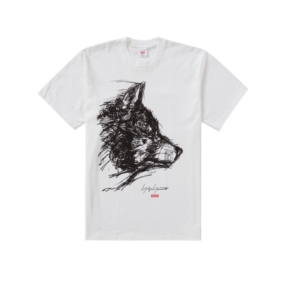 Supreme Yohji Yamamoto ‘Scribble Wolf’ Tee (White)